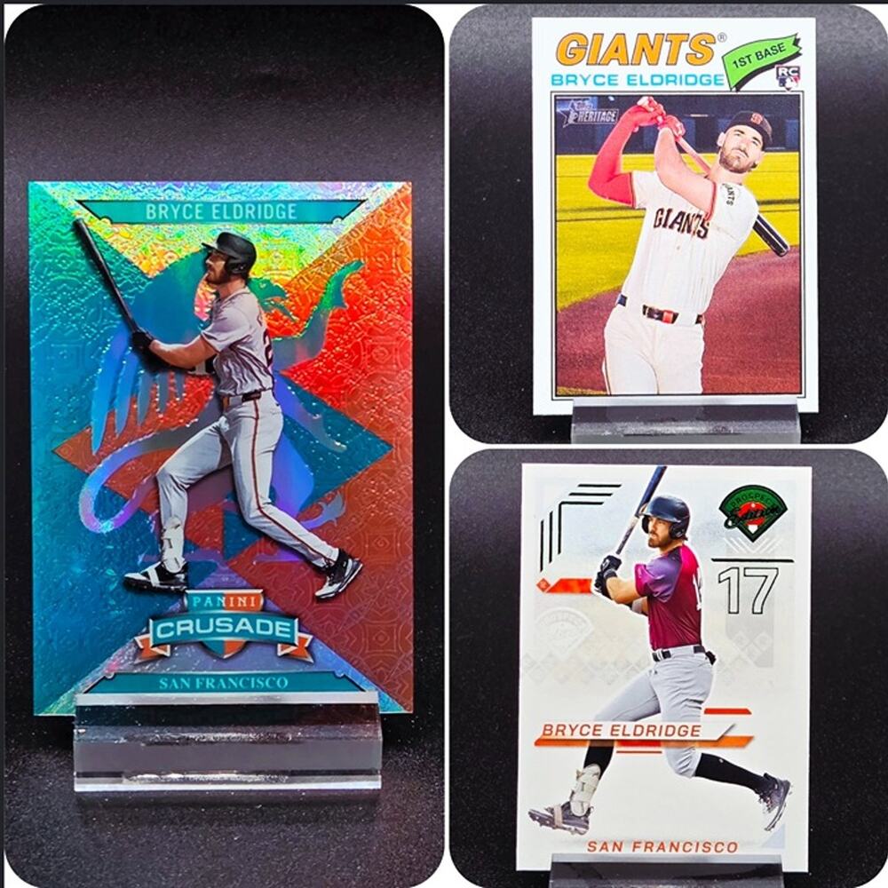 Bryce Eldridge Teal Mojo 179/199 Green Heritage RC Giants Top Prospect